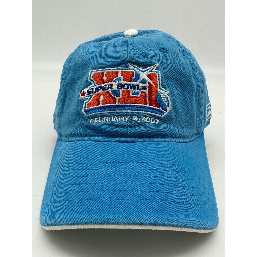 NFL Super Bowl XLI February 4, 2007 Reebok FlexFit Hat - Light Blue
